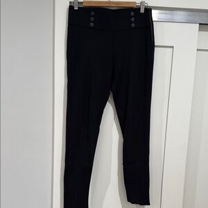 Women's Black Button-Detail Pants